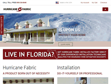 Tablet Screenshot of hurricanefabric.com